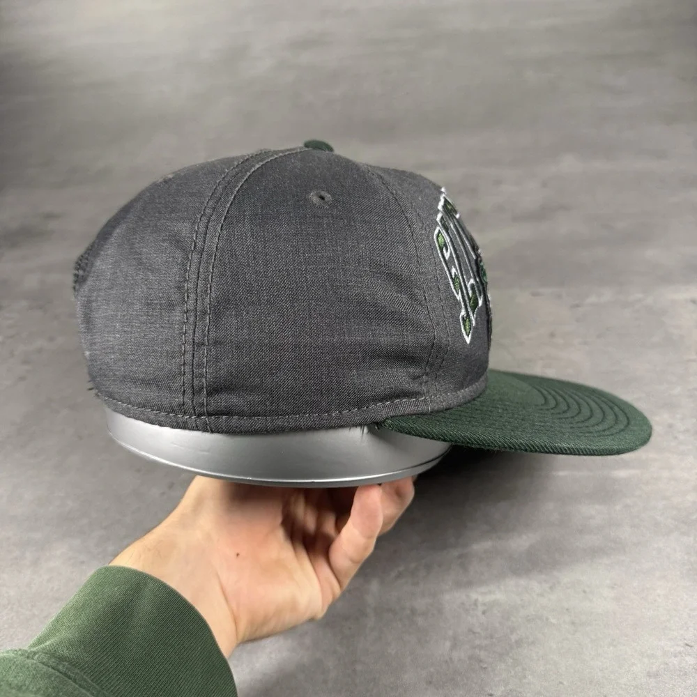 Slytherin Harry Potter Snapback Hat Gray Dark Green University Script Trucker‎